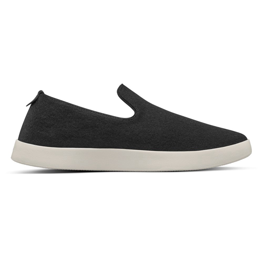 Allbirds Men\'s Wool Loungers - Slip-Ons Black - BXM894523